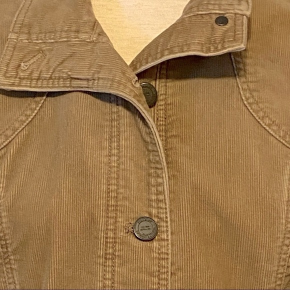 Eddie Bauer Tan Button Up Corduroy Jacket #23012736 Size Medium - Picture 2 of 10